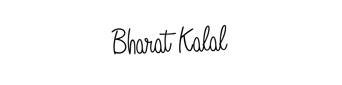 You should practise on your own different ways (Angelique-Rose-font-FFP) to write your name (Bharat Kalal) in signature. don't let someone else do it for you. Bharat Kalal signature style 5 images and pictures png