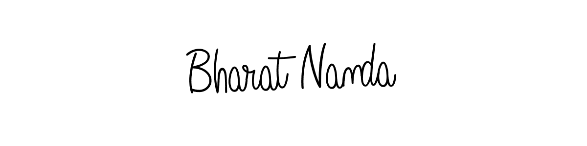 Make a beautiful signature design for name Bharat Nanda. With this signature (Angelique-Rose-font-FFP) style, you can create a handwritten signature for free. Bharat Nanda signature style 5 images and pictures png