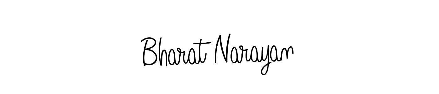 Create a beautiful signature design for name Bharat Narayan. With this signature (Angelique-Rose-font-FFP) fonts, you can make a handwritten signature for free. Bharat Narayan signature style 5 images and pictures png