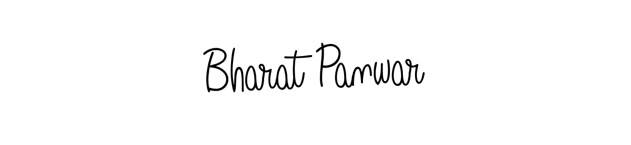 You should practise on your own different ways (Angelique-Rose-font-FFP) to write your name (Bharat Panwar) in signature. don't let someone else do it for you. Bharat Panwar signature style 5 images and pictures png