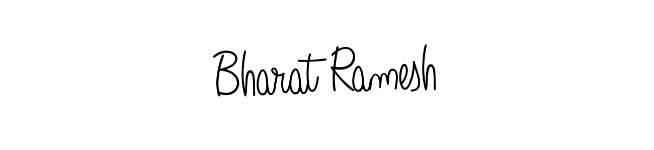 How to make Bharat Ramesh name signature. Use Angelique-Rose-font-FFP style for creating short signs online. This is the latest handwritten sign. Bharat Ramesh signature style 5 images and pictures png