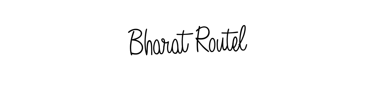 Create a beautiful signature design for name Bharat Routel. With this signature (Angelique-Rose-font-FFP) fonts, you can make a handwritten signature for free. Bharat Routel signature style 5 images and pictures png