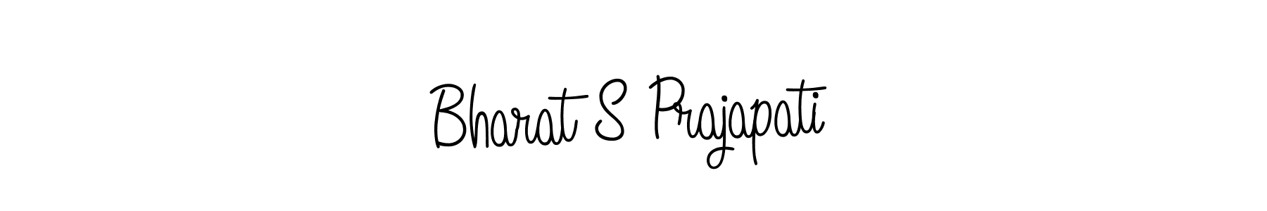 The best way (Angelique-Rose-font-FFP) to make a short signature is to pick only two or three words in your name. The name Bharat S Prajapati include a total of six letters. For converting this name. Bharat S Prajapati signature style 5 images and pictures png