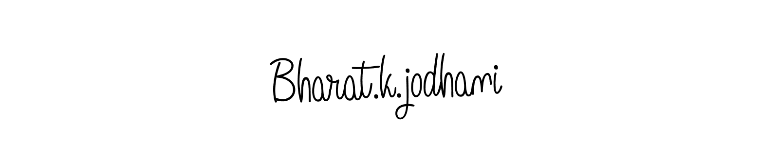Use a signature maker to create a handwritten signature online. With this signature software, you can design (Angelique-Rose-font-FFP) your own signature for name Bharat.k.jodhani. Bharat.k.jodhani signature style 5 images and pictures png