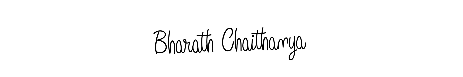 Create a beautiful signature design for name Bharath Chaithanya. With this signature (Angelique-Rose-font-FFP) fonts, you can make a handwritten signature for free. Bharath Chaithanya signature style 5 images and pictures png