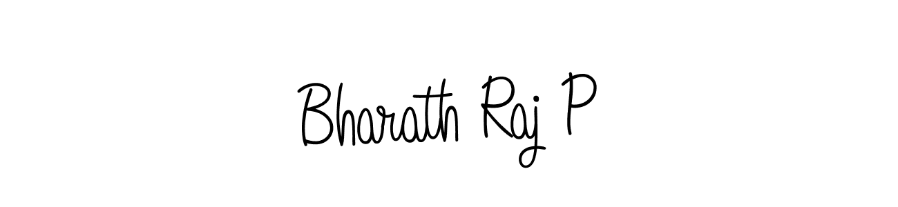 You should practise on your own different ways (Angelique-Rose-font-FFP) to write your name (Bharath Raj P) in signature. don't let someone else do it for you. Bharath Raj P signature style 5 images and pictures png