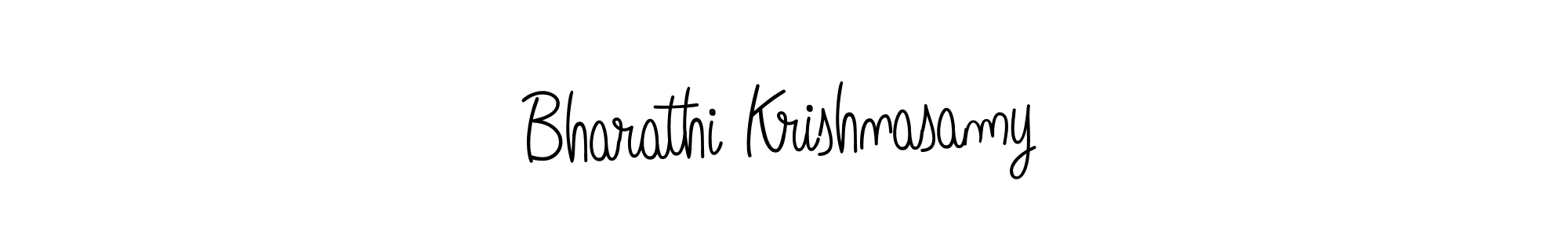 Bharathi Krishnasamy stylish signature style. Best Handwritten Sign (Angelique-Rose-font-FFP) for my name. Handwritten Signature Collection Ideas for my name Bharathi Krishnasamy. Bharathi Krishnasamy signature style 5 images and pictures png