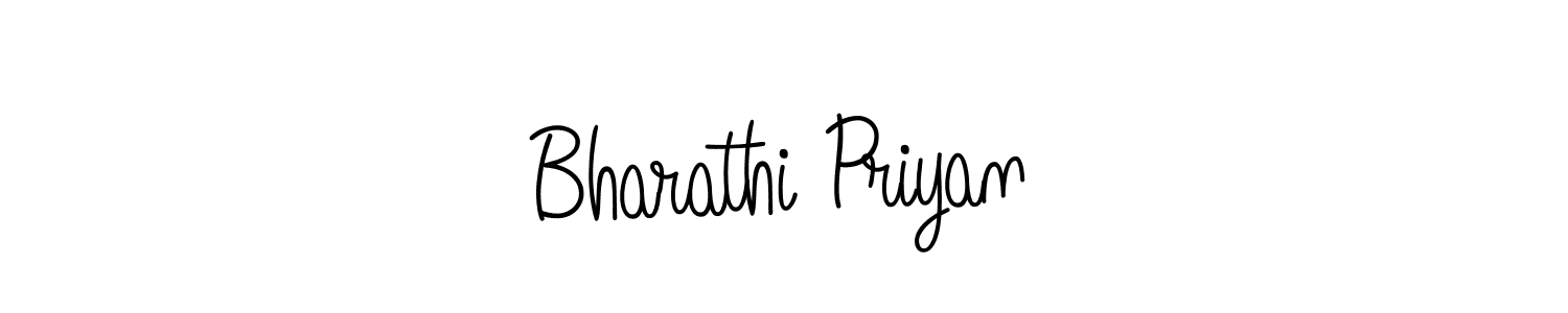 Angelique-Rose-font-FFP is a professional signature style that is perfect for those who want to add a touch of class to their signature. It is also a great choice for those who want to make their signature more unique. Get Bharathi Priyan name to fancy signature for free. Bharathi Priyan signature style 5 images and pictures png