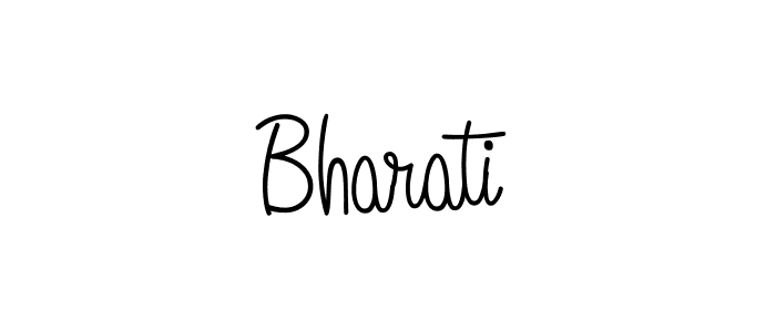 Create a beautiful signature design for name Bharati. With this signature (Angelique-Rose-font-FFP) fonts, you can make a handwritten signature for free. Bharati signature style 5 images and pictures png