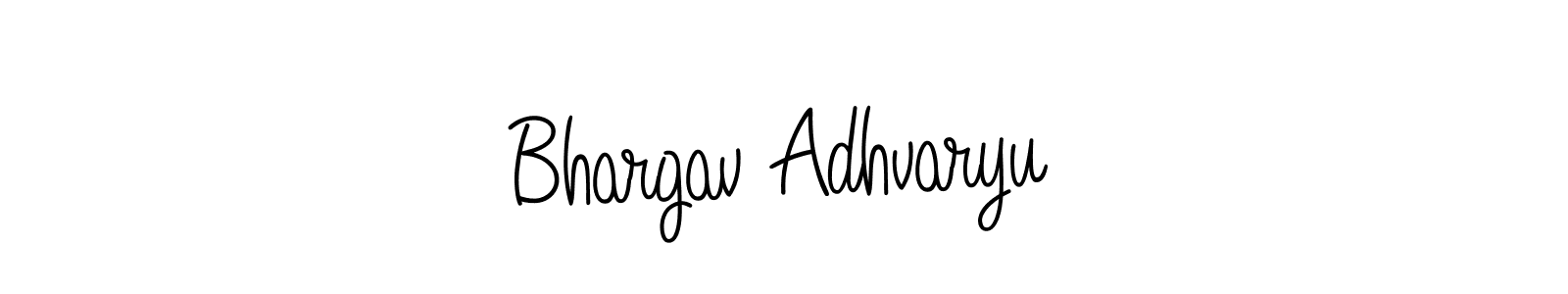 Create a beautiful signature design for name Bhargav Adhvaryu. With this signature (Angelique-Rose-font-FFP) fonts, you can make a handwritten signature for free. Bhargav Adhvaryu signature style 5 images and pictures png