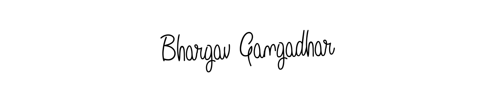 Use a signature maker to create a handwritten signature online. With this signature software, you can design (Angelique-Rose-font-FFP) your own signature for name Bhargav Gangadhar. Bhargav Gangadhar signature style 5 images and pictures png