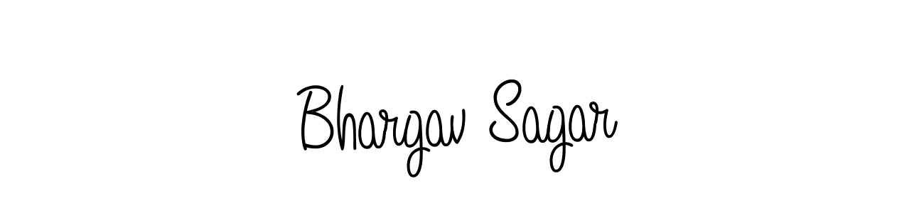 Make a beautiful signature design for name Bhargav Sagar. With this signature (Angelique-Rose-font-FFP) style, you can create a handwritten signature for free. Bhargav Sagar signature style 5 images and pictures png