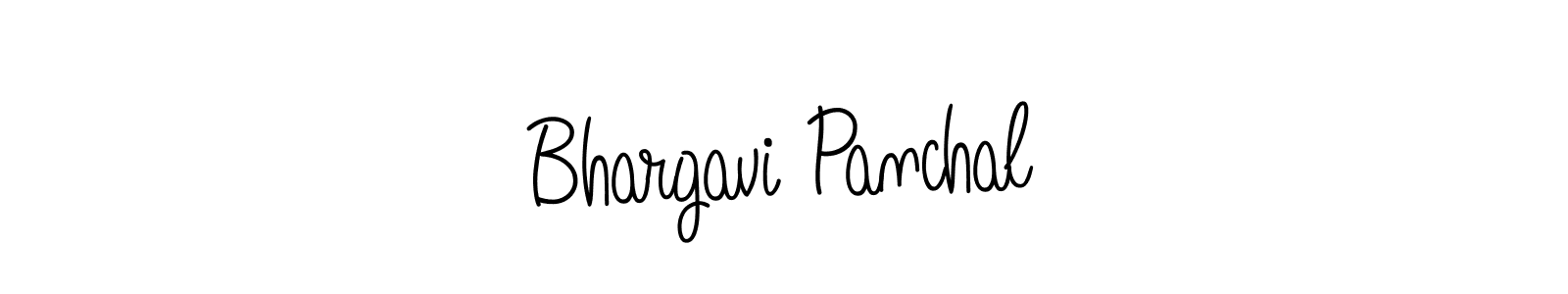 Make a beautiful signature design for name Bhargavi Panchal. With this signature (Angelique-Rose-font-FFP) style, you can create a handwritten signature for free. Bhargavi Panchal signature style 5 images and pictures png