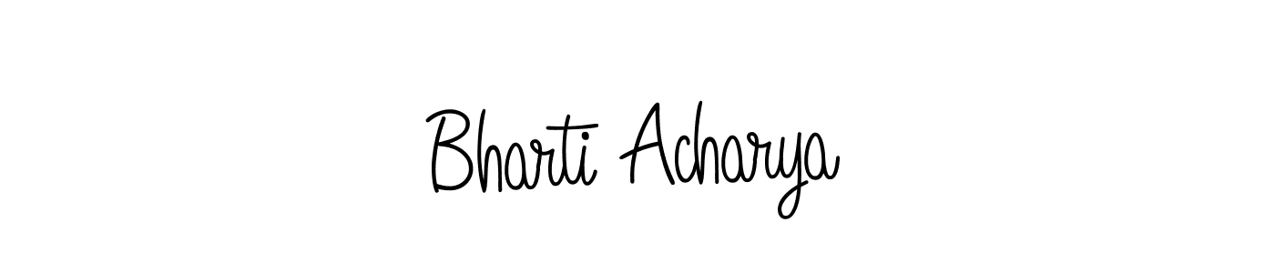 Once you've used our free online signature maker to create your best signature Angelique-Rose-font-FFP style, it's time to enjoy all of the benefits that Bharti Acharya name signing documents. Bharti Acharya signature style 5 images and pictures png