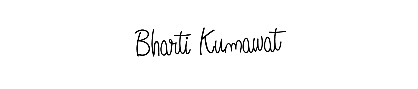 How to make Bharti Kumawat signature? Angelique-Rose-font-FFP is a professional autograph style. Create handwritten signature for Bharti Kumawat name. Bharti Kumawat signature style 5 images and pictures png