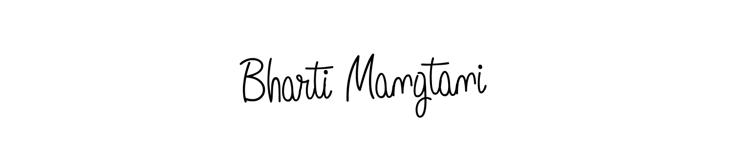 Check out images of Autograph of Bharti Mangtani name. Actor Bharti Mangtani Signature Style. Angelique-Rose-font-FFP is a professional sign style online. Bharti Mangtani signature style 5 images and pictures png