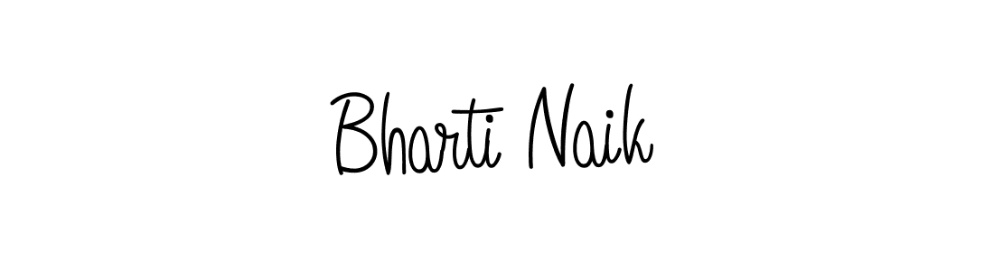 Use a signature maker to create a handwritten signature online. With this signature software, you can design (Angelique-Rose-font-FFP) your own signature for name Bharti Naik. Bharti Naik signature style 5 images and pictures png