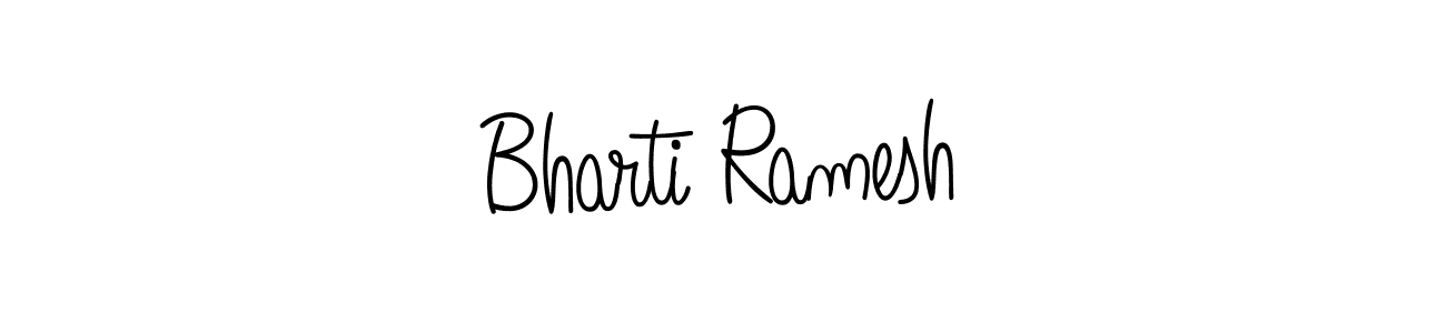 if you are searching for the best signature style for your name Bharti Ramesh. so please give up your signature search. here we have designed multiple signature styles  using Angelique-Rose-font-FFP. Bharti Ramesh signature style 5 images and pictures png