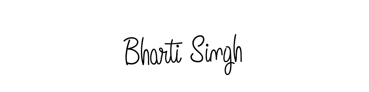 Create a beautiful signature design for name Bharti Singh. With this signature (Angelique-Rose-font-FFP) fonts, you can make a handwritten signature for free. Bharti Singh signature style 5 images and pictures png
