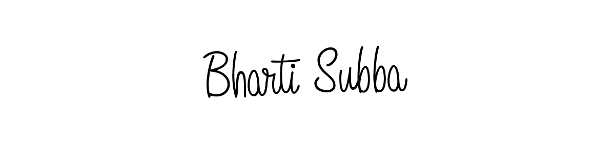 Make a beautiful signature design for name Bharti Subba. Use this online signature maker to create a handwritten signature for free. Bharti Subba signature style 5 images and pictures png