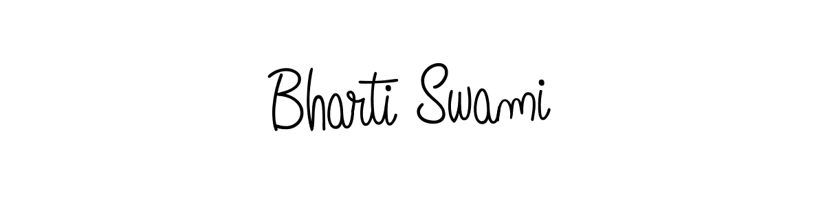 Bharti Swami stylish signature style. Best Handwritten Sign (Angelique-Rose-font-FFP) for my name. Handwritten Signature Collection Ideas for my name Bharti Swami. Bharti Swami signature style 5 images and pictures png