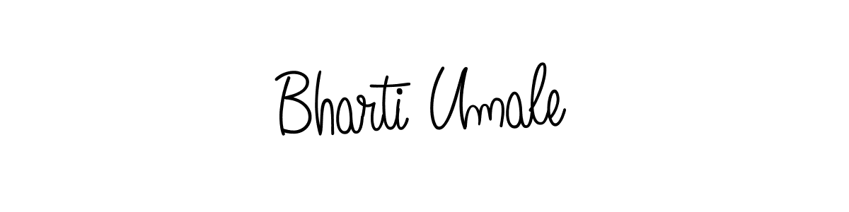 It looks lik you need a new signature style for name Bharti Umale. Design unique handwritten (Angelique-Rose-font-FFP) signature with our free signature maker in just a few clicks. Bharti Umale signature style 5 images and pictures png