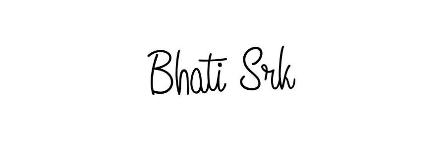 You should practise on your own different ways (Angelique-Rose-font-FFP) to write your name (Bhati Srk) in signature. don't let someone else do it for you. Bhati Srk signature style 5 images and pictures png