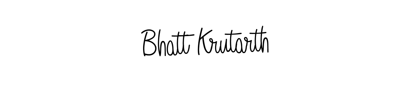 You can use this online signature creator to create a handwritten signature for the name Bhatt Krutarth. This is the best online autograph maker. Bhatt Krutarth signature style 5 images and pictures png