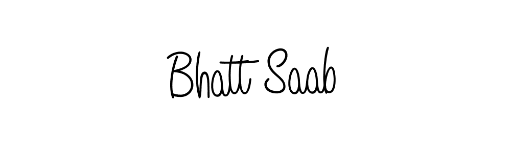 You should practise on your own different ways (Angelique-Rose-font-FFP) to write your name (Bhatt Saab) in signature. don't let someone else do it for you. Bhatt Saab signature style 5 images and pictures png