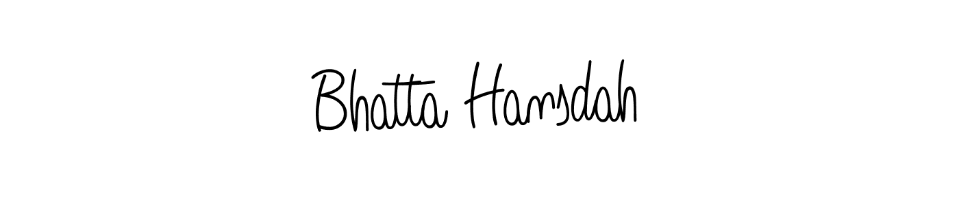 Also we have Bhatta Hansdah name is the best signature style. Create professional handwritten signature collection using Angelique-Rose-font-FFP autograph style. Bhatta Hansdah signature style 5 images and pictures png