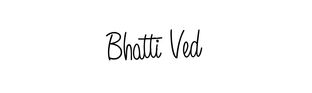 Make a beautiful signature design for name Bhatti Ved. With this signature (Angelique-Rose-font-FFP) style, you can create a handwritten signature for free. Bhatti Ved signature style 5 images and pictures png