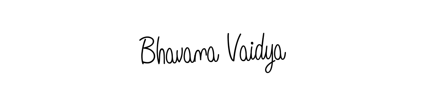 if you are searching for the best signature style for your name Bhavana Vaidya. so please give up your signature search. here we have designed multiple signature styles  using Angelique-Rose-font-FFP. Bhavana Vaidya signature style 5 images and pictures png