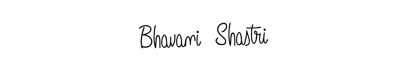 The best way (Angelique-Rose-font-FFP) to make a short signature is to pick only two or three words in your name. The name Bhavani  Shastri include a total of six letters. For converting this name. Bhavani  Shastri signature style 5 images and pictures png