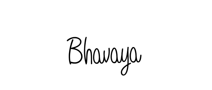 Make a beautiful signature design for name Bhavaya. With this signature (Angelique-Rose-font-FFP) style, you can create a handwritten signature for free. Bhavaya signature style 5 images and pictures png