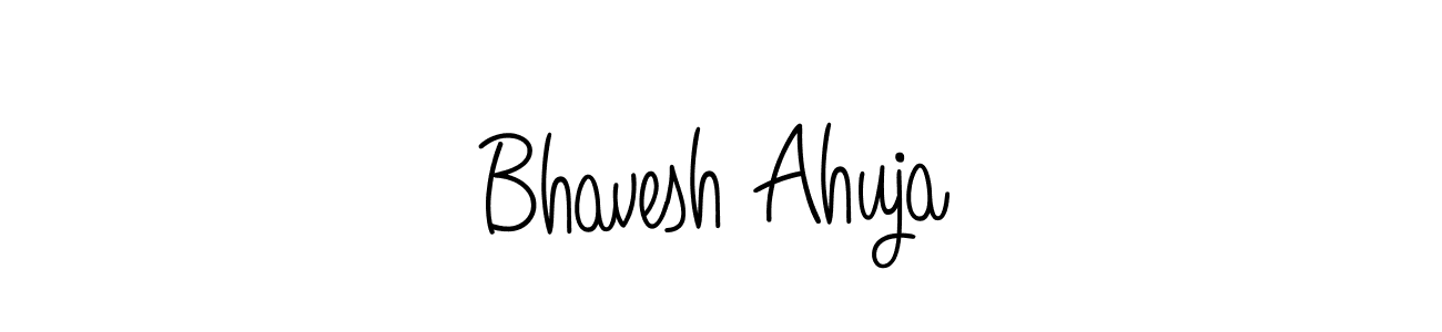 Create a beautiful signature design for name Bhavesh Ahuja. With this signature (Angelique-Rose-font-FFP) fonts, you can make a handwritten signature for free. Bhavesh Ahuja signature style 5 images and pictures png