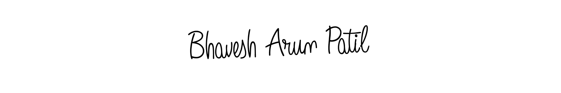 Use a signature maker to create a handwritten signature online. With this signature software, you can design (Angelique-Rose-font-FFP) your own signature for name Bhavesh Arun Patil. Bhavesh Arun Patil signature style 5 images and pictures png