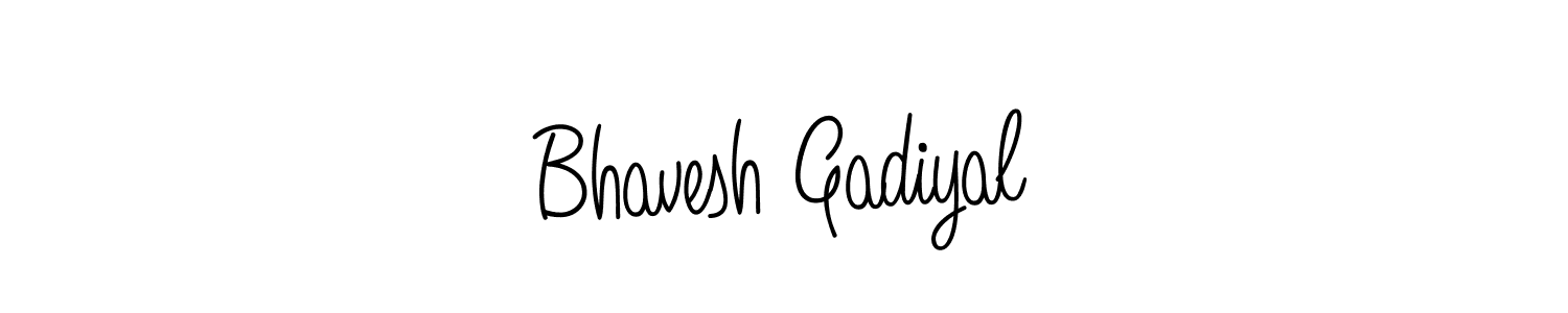 if you are searching for the best signature style for your name Bhavesh Gadiyal. so please give up your signature search. here we have designed multiple signature styles  using Angelique-Rose-font-FFP. Bhavesh Gadiyal signature style 5 images and pictures png