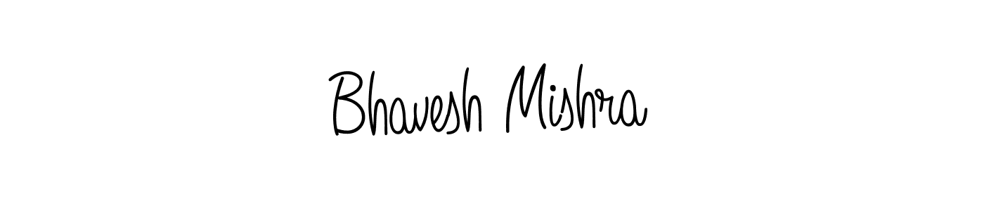 How to make Bhavesh Mishra signature? Angelique-Rose-font-FFP is a professional autograph style. Create handwritten signature for Bhavesh Mishra name. Bhavesh Mishra signature style 5 images and pictures png