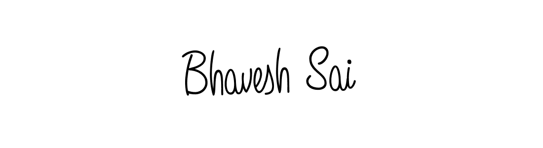 Use a signature maker to create a handwritten signature online. With this signature software, you can design (Angelique-Rose-font-FFP) your own signature for name Bhavesh Sai. Bhavesh Sai signature style 5 images and pictures png