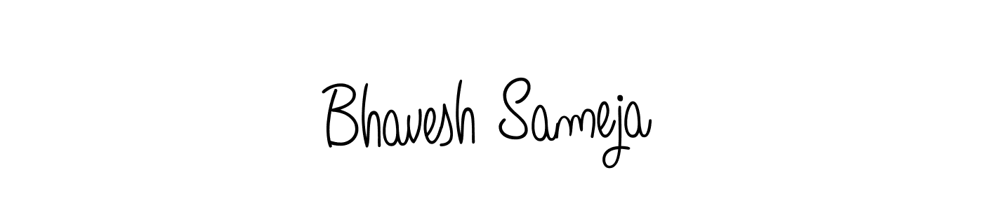 Angelique-Rose-font-FFP is a professional signature style that is perfect for those who want to add a touch of class to their signature. It is also a great choice for those who want to make their signature more unique. Get Bhavesh Sameja name to fancy signature for free. Bhavesh Sameja signature style 5 images and pictures png