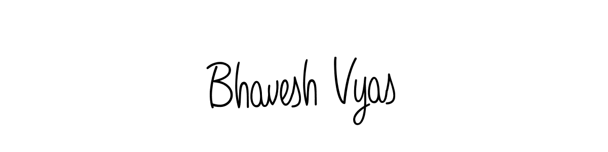 You should practise on your own different ways (Angelique-Rose-font-FFP) to write your name (Bhavesh Vyas) in signature. don't let someone else do it for you. Bhavesh Vyas signature style 5 images and pictures png