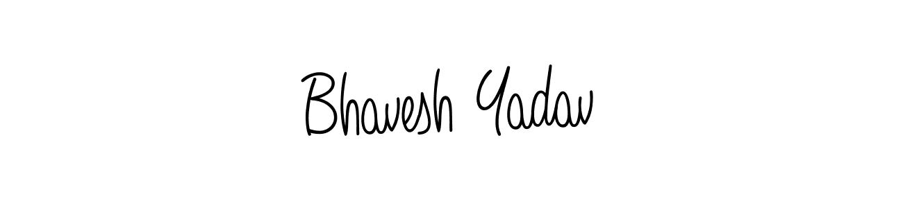 if you are searching for the best signature style for your name Bhavesh Yadav. so please give up your signature search. here we have designed multiple signature styles  using Angelique-Rose-font-FFP. Bhavesh Yadav signature style 5 images and pictures png