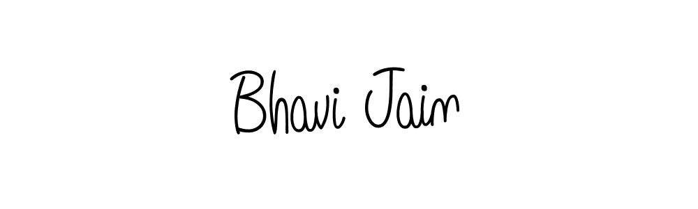 Make a beautiful signature design for name Bhavi Jain. With this signature (Angelique-Rose-font-FFP) style, you can create a handwritten signature for free. Bhavi Jain signature style 5 images and pictures png