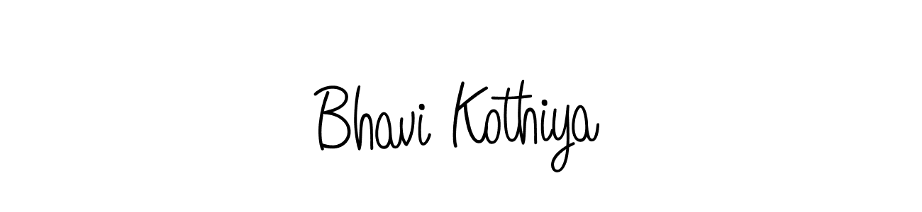 How to make Bhavi Kothiya signature? Angelique-Rose-font-FFP is a professional autograph style. Create handwritten signature for Bhavi Kothiya name. Bhavi Kothiya signature style 5 images and pictures png