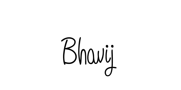 The best way (Angelique-Rose-font-FFP) to make a short signature is to pick only two or three words in your name. The name Bhavij include a total of six letters. For converting this name. Bhavij signature style 5 images and pictures png