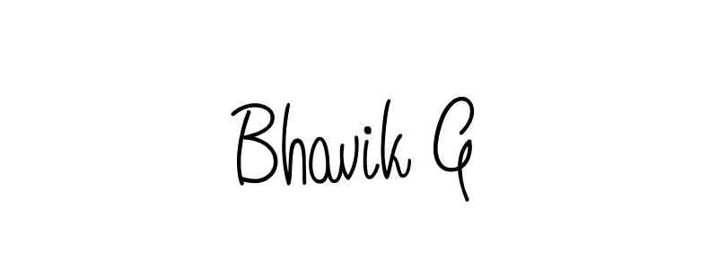 How to make Bhavik G signature? Angelique-Rose-font-FFP is a professional autograph style. Create handwritten signature for Bhavik G name. Bhavik G signature style 5 images and pictures png