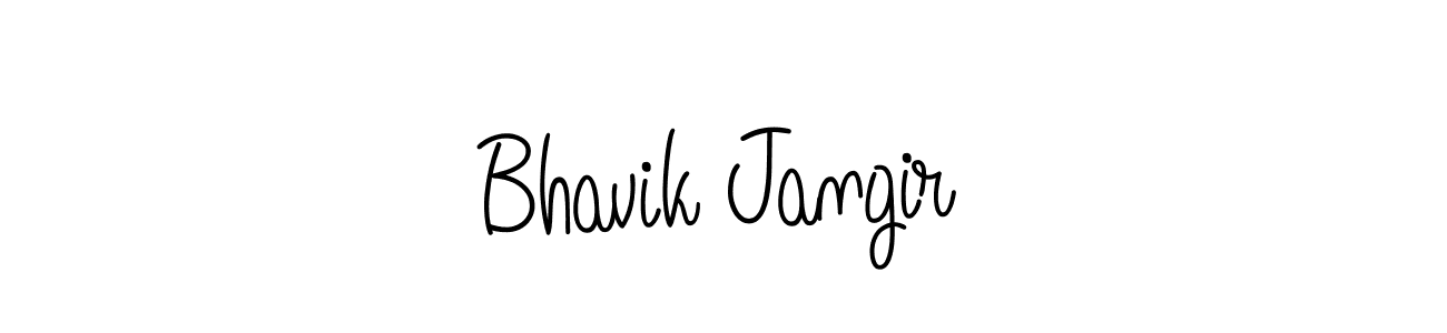 How to Draw Bhavik Jangir signature style? Angelique-Rose-font-FFP is a latest design signature styles for name Bhavik Jangir. Bhavik Jangir signature style 5 images and pictures png