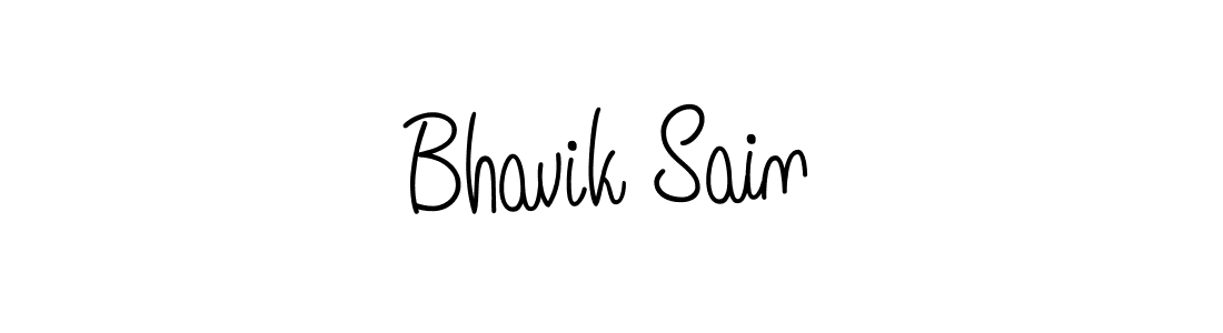Use a signature maker to create a handwritten signature online. With this signature software, you can design (Angelique-Rose-font-FFP) your own signature for name Bhavik Sain. Bhavik Sain signature style 5 images and pictures png