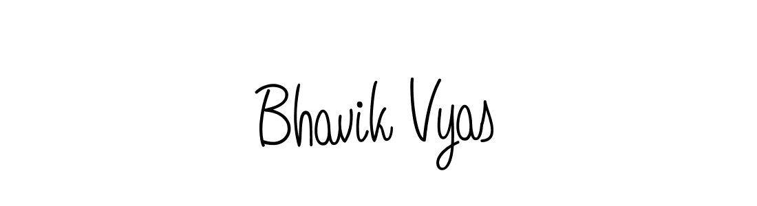 Use a signature maker to create a handwritten signature online. With this signature software, you can design (Angelique-Rose-font-FFP) your own signature for name Bhavik Vyas. Bhavik Vyas signature style 5 images and pictures png