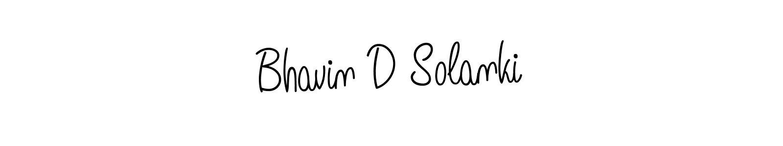 Make a beautiful signature design for name Bhavin D Solanki. With this signature (Angelique-Rose-font-FFP) style, you can create a handwritten signature for free. Bhavin D Solanki signature style 5 images and pictures png